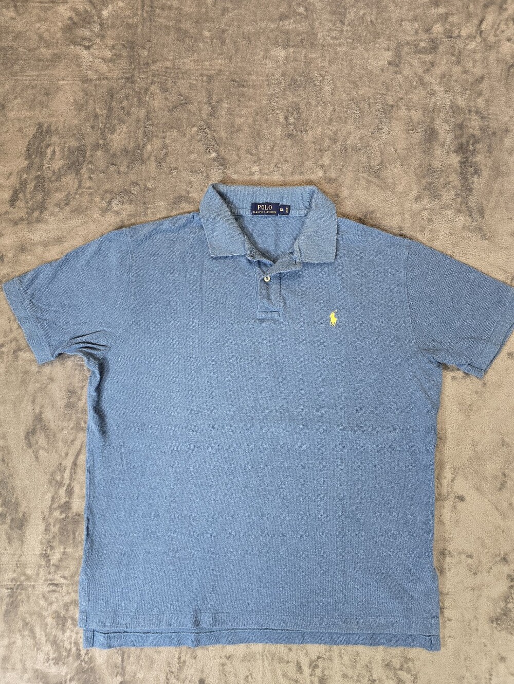 Vintage Y2K Polo Ralph Lauren Blue Polo Shirt Size Large